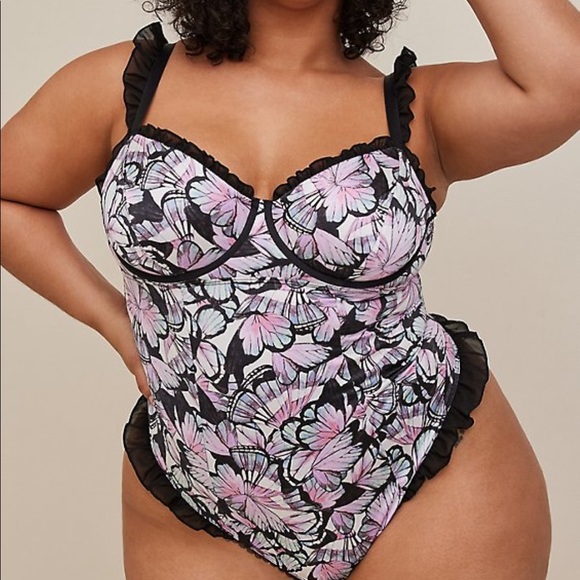 torrid Other - Torrid satin ruffle bodysuit